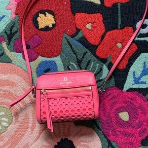 Kate Spade Pink leather handbag with long strap